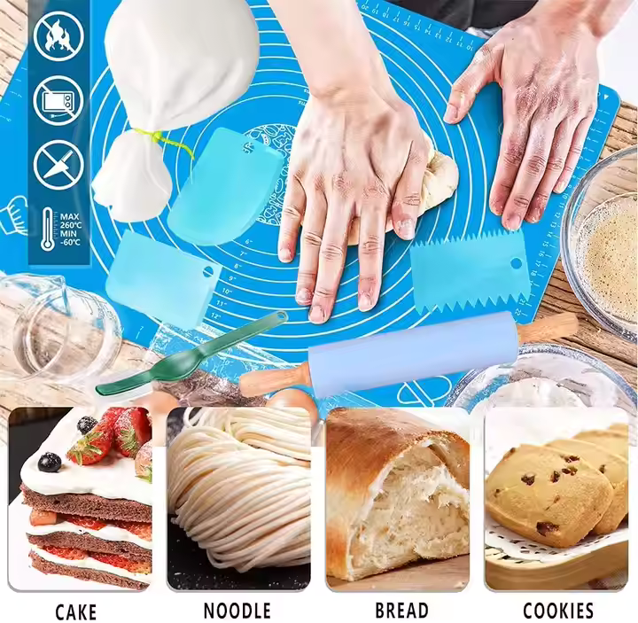 Extra Large Silicone Baking Roti Mat with Measurements